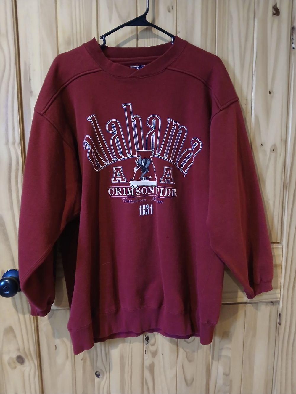 Alabama Crimson Tide Maroon Crewneck Sweatshirt Size L